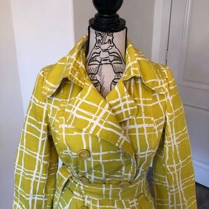 Chartreuse Trench coat